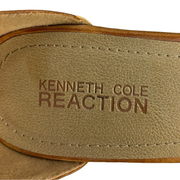 Kenneth Cole Reaction Ava sexy casual camel wedge summer vacation sandal size 9 - Picture 9 of 14
